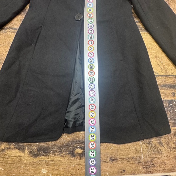 Alpine Swiss Women's Black Wool Blend Coat Style AS707 Parent Size M MSRP - Picture 4 of 9